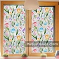 thumbnail image 5 of Stained Glass Window Film,Static Cling Window Privacy Film Decorative UV Sun Blocking Non-Adhesive Glass Window Covering for Home Bathroom, 15.6"x39.4", 5 of 7