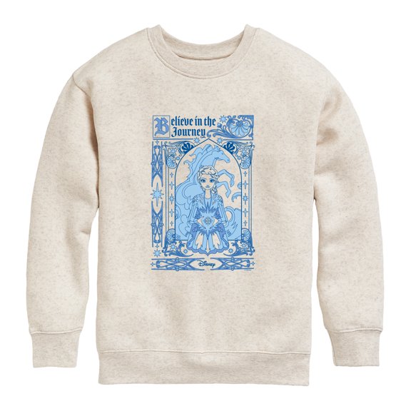 Frozen - Elsa Medieval Design - Youth Boys Crew Fleece Sweatshirt