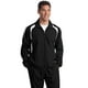 thumbnail image 1 of SPORT-TEK Chaqueta Raglan Colorblock Tall para Hombre XLT Negro/Blanco deporte-tek TJST60, 1 of 1
