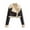 Coffee, variant on NANAIQ Winter New Women's Fur Short Leather Jacket Padded Thick Warm Artificial Fur Thicken Warm Zipper Women’s Puffer Jacket Coat, Light Brown, L
