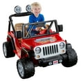 thumbnail image 1 of Power Wheels Jeep Wrangler Ride-On Vehicle - Lava Red & Black, 1 of 9