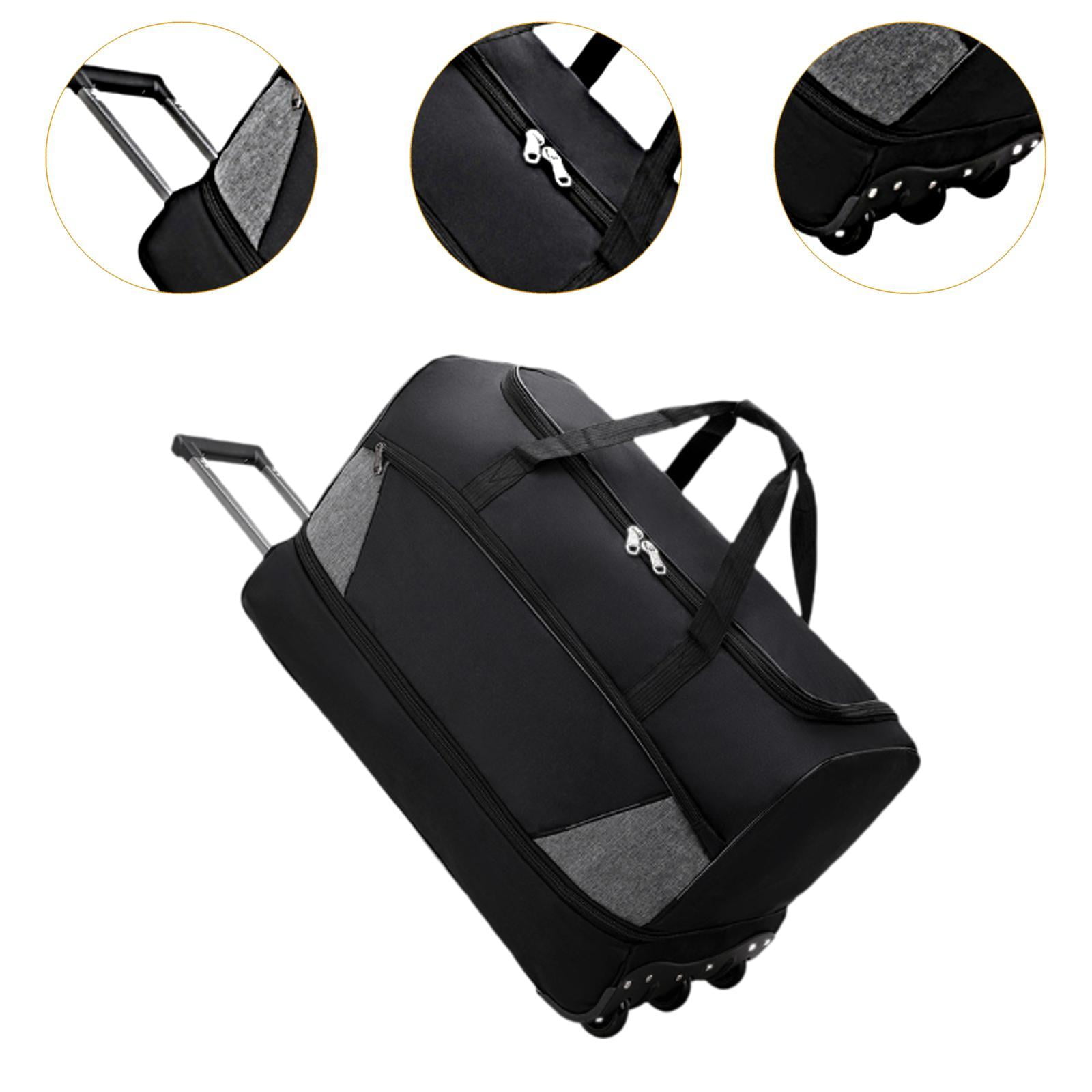 LeeQinersw Wheeled Rolling Duffle Bags Space Saving Luggage Bag for Picnic Outdoor Women S