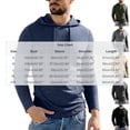 thumbnail image 2 of Yutgune Men's Athletic Pullover Hoodie, Stretch Long Sleeve Workout Hooded Sweatshirt with Drawstring and Pocket, 2 of 7