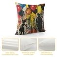 thumbnail image 4 of YINGXI Colorful Pillow Covers Square Pillow Cushion Cases, Girl Street Art Pillow Cases Decorative Modern Pop Art Pillowcase for Sofa Bed Couch Throw Pillow Covers 24x24in, 4 of 5