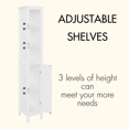 thumbnail image 5 of Jopath Bathroom Storage Tower,Narrow Freestanding Cabinet with Door and Drawers, 66.92" Tall Bathroom Storage Cabinet for Small Spaces,White, 5 of 6