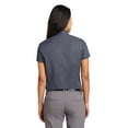 thumbnail image 2 of Port Authority Women's Short Sleeve Easy Care Shirt 5XL Steel Grey/Light Stone, 2 of 6