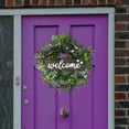 thumbnail image 3 of Maoww 12" Eucalyptus Wreath Simulation Artificial Plant for Holiday Festival Decor, 3 of 9