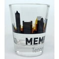 thumbnail image 2 of Memphis Tennessee Sunset Skyline Shot Glass, 2 of 3