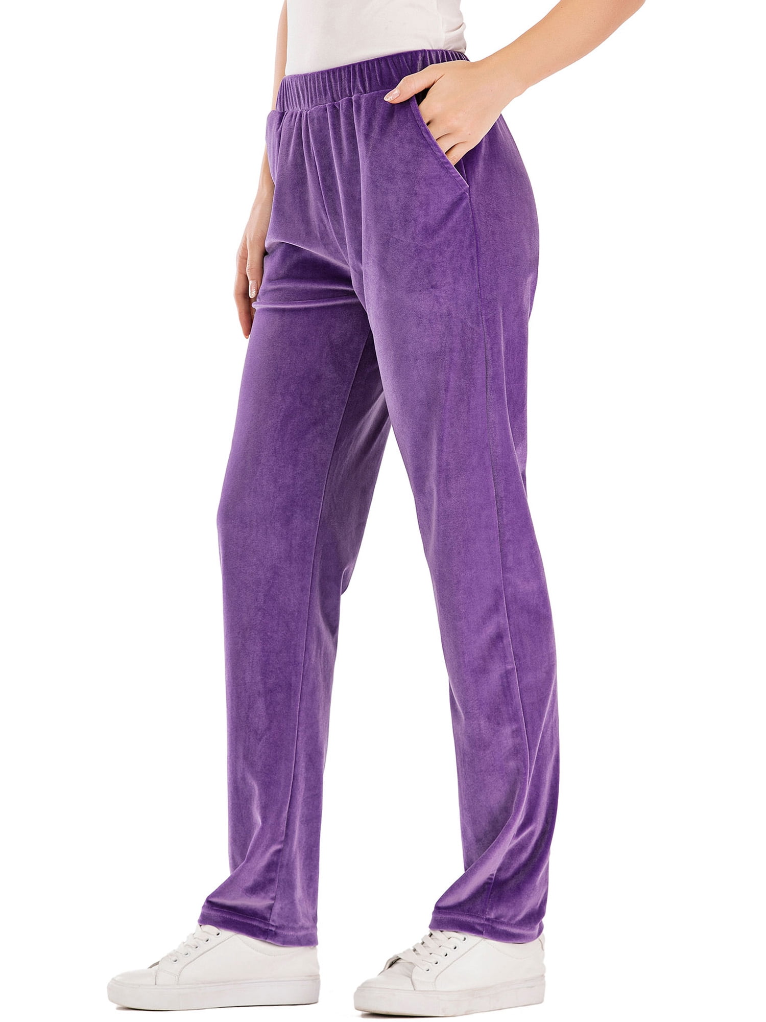 light purple velvet tracksuit