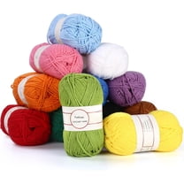 Brainybites Acrylic Yarn Mini Skeins Multi Color Acrylic Yarn Crochet Yarn Starter kit for Knitting Crocheting Weaving Adult and Kid Craft Projects