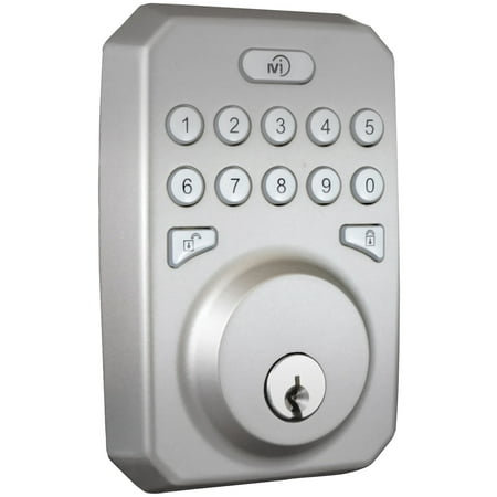 MiLocks - MieQ Smart Lock Wi-Fi Replacement Deadbolt with App/Keypad Access - Silver