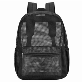 Trail Maker Mesh Backpack for School, Beach, Travel - See Through