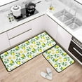 thumbnail image 6 of Lemon Kitchen Mat Set of 2 Non Slip Kitchen Floor Rugs and Mats Yellow Kitchen Runner Rug Stain Resistant Standing Area Mat Carpets for Home Indoor Outdoor 17"x48"+17"x24", 6 of 6