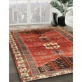 thumbnail image 3 of Ahgly Company Machine Washable Indoor Square Traditional Tiger Orange Brown Area Rugs, 6' Square, 3 of 7