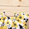 thumbnail image 4 of Mercatoo Baby Outfit Green Outfits Shorts Sleeve Baby Floral Toddler Girls Tops Printed Fly Girls Outfits&Set, 4 of 8