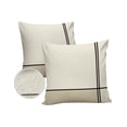 thumbnail image 2 of Outdoor Throw Pillow Cover Abstract Modern Minimalist Art Waterproof Cushion Covers 2 Pack Lines Color Burlap Splicing Pillow Cases Home Decoration for Patio Garden Couch Sofa, 2 of 7