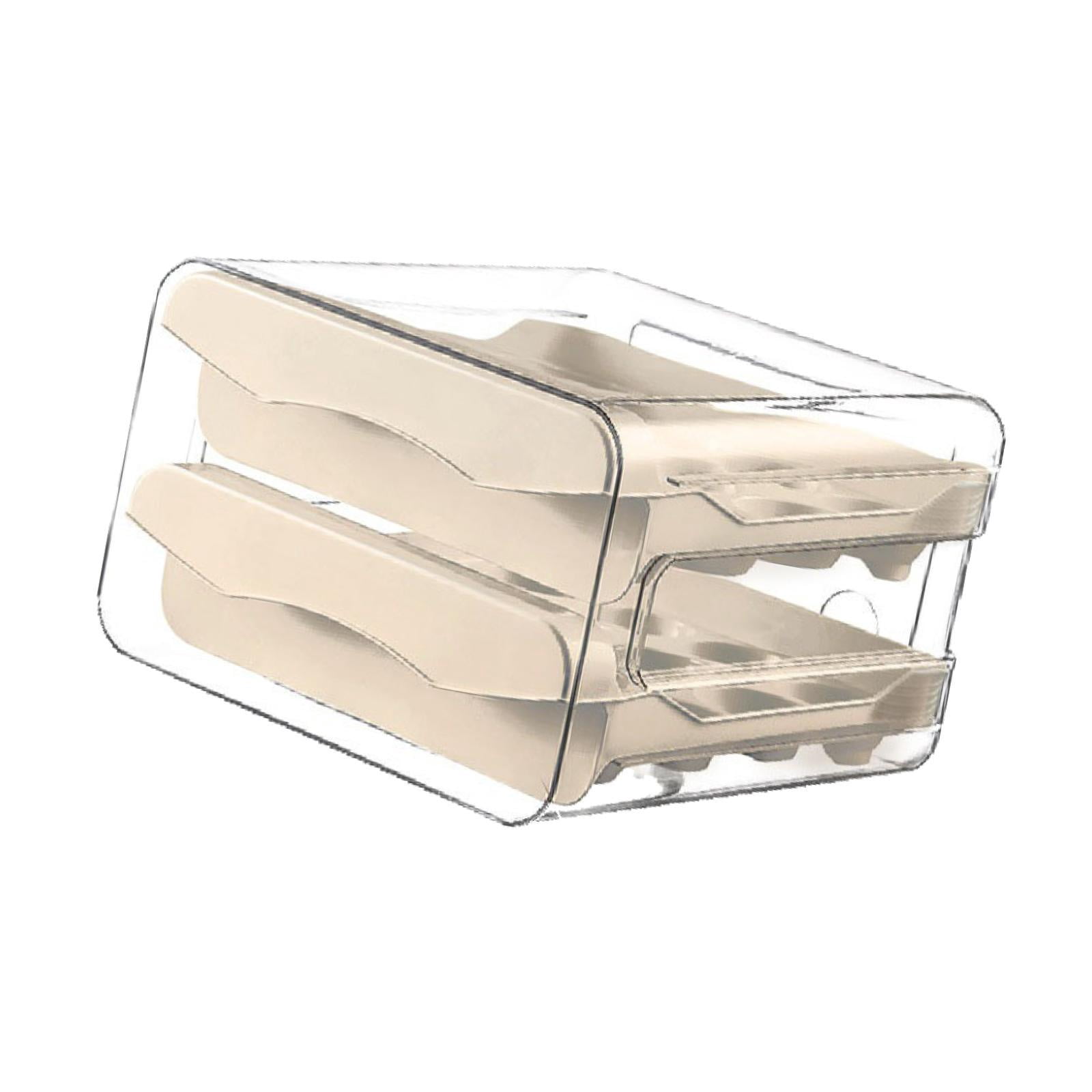 Baoblaze Drawer Type Egg Container 32 Grid Egg Holder for Tabletop Fridge Supermarket