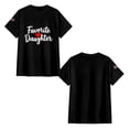 thumbnail image 5 of Favorite Daughter T-Shirt, Funny Novelty Mom/Dad's Favorite T-Shirt,OdeJous Black XL, 5 of 7