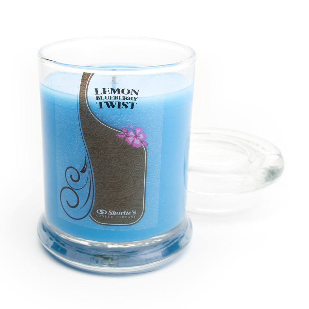 Lemon Blueberry Candle Small Blue 6.5 Oz. Highly Scented Jar Candle