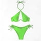 thumbnail image 5 of Trajes de baño para mujer, conjunto de traje de baño con cordones, estilo dividido, color sólido, informal, a la moda, para mujer, trajes de baño para mujer, traje de baño para mujer, trajes de baño d, 5 of 7