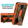 thumbnail image 3 of Case + Hand Strap + Belt Clip Combo for Sonim XP10 5G, Nakedcellphone [Hunter Camouflage] Slim Hard Phone Cover with Kickstand and Belt Hip Holster Combo for XP9900 (2022) - Orange Camo, 3 of 10