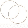 thumbnail image 4 of SHISUYAN 10Pcs Metal Craft Rings Luxury Retro DIY Craft Hoops Novelty Unique Craft Hoops, 4 of 6