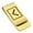 Gold, variant on Stainless Steel Elder Futhark Kenaz Rune Classic Slim Money Clip Credit Card Holder