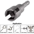thumbnail image 4 of Wing Nut Driver Set, Wing Nut Socket, Wingnut Driver Bit, Power Wing Nut Driver, Magnetic Nut Driver Set, Wing Nuts Drill Bit Socket Wrenches, 1/4 Inch Hex Shank Steel Drill for Panel Nuts Screws Bolt, 4 of 7