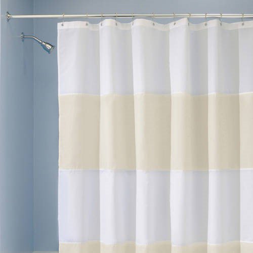 InterDesign MildewFree WaterRepellent Zeno Fabric Shower Curtain