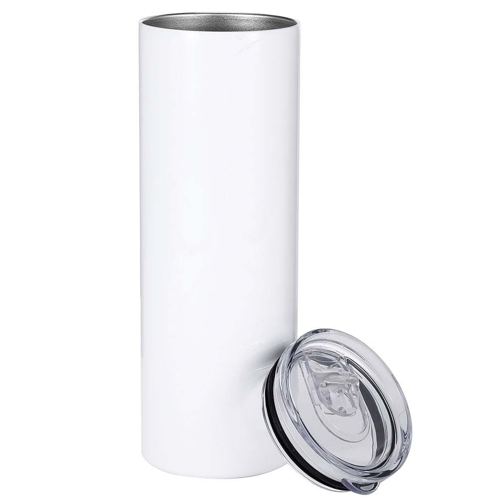50pcs 20oz Sublimation Blank Skinny Tumbler Stainless Steel Insulated Cup&Straw 