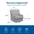 thumbnail image 4 of Baby Relax Rylan 4-in-1 Swivel Glider Rocker Recliner Chair, 4 of 7