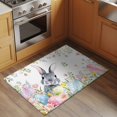 thumbnail image 2 of Entryway Rug 2'x3', Easter Small Rug for Kitchen Bathroom Door Mat Indoor Entrance, Spring Rustic Botanical Floral Rabbit Eggs Leaves Non-Slip Area Rugs Floor Mats Carpet Front Door Rugs, 2 of 8