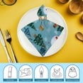 thumbnail image 6 of PHYHOO Cloth Napkins,Washable Dinner Napkins Christmas Snowman Great for Weddings, Parties, Holiday Dinner 6 PCS, 6 of 7