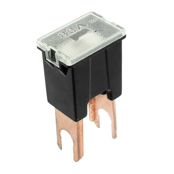 Unique Bargains Vehicle Car Black Slow Blow Male PAL Straight Fuse 80A