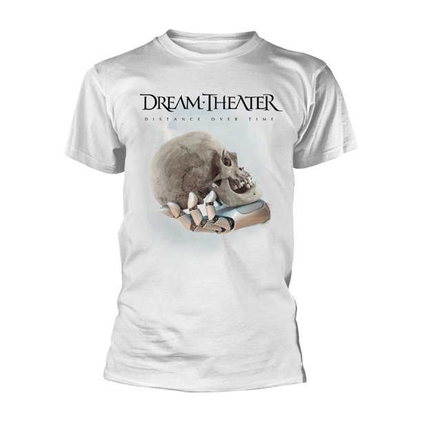 Dream Theater - Camiseta Distance Over Time para Adultos Unisex (Blanco)