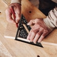 thumbnail image 5 of Carpenter Square, Aluminum Alloy Rafter Square, Sae & Metric Dual Scale Carpenter Measuring Layout Tool, 0-90° Protractor Cast Triangle Ruler Protractor for Woodworking Carpentry, 5 of 9