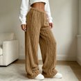thumbnail image 2 of Yirov Fluffy Pajama Pants for Women Comfy Soft Fuzzy Pj Bottoms Loungewear Drawstring Fleece Sleepwear for Winter, 2 of 7