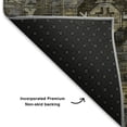 thumbnail image 5 of Addison Rugs Mayfield Premium Machine Washable Traditional Medallions Mocha Rectangle Rug, 8' x 10', 5 of 6
