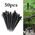 thumbnail image 1 of fastboy 50pcs Irrigation Drippers 13cm Adjustable Drip Emitters 360 Degree Water Drip Irrigation System Black, 1 of 6