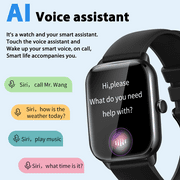 EIGIIS KT65 Smart Watch for Men/Women (Answer/Make Calls), 1.9’’ Large HD Screen Business Smart Watch Waterproof Watch with Pedometer, 1pc