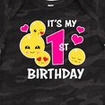 thumbnail image 4 of Inktastic Its My 1st Birthday with Smiling Emoticons Girls Baby Bodysuit, 4 of 5