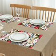 thumbnail image 3 of Pioneer Flower Floral Print Pattern Summer Placemats Table Placemats Set Of 4-Linen Kitchen Washable Placemats Table Mats 12x18 Inch Non-Slip Heat Resistant, 3 of 5