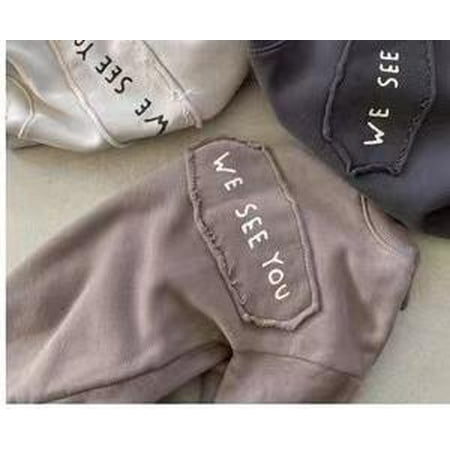 

DanceeMangoo Winter New Baby Long Sleeve Fleece Romper Fashion Letter Print Newborn Infant Plus Velvet Thick Warm Jumpsuit Clothes