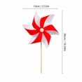 thumbnail image 2 of StlyGar 10 Pack 4th Of July Decorations Wind Reflective Blue Pinwheels with Stakes (Pre-assembled)Garden Decor Bird Devices to Scare Birds Away from Yard Patio Farm, 2 of 4