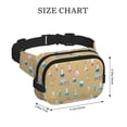 thumbnail image 4 of Fuzoiu Chemistry Class Print Unisex Square Double Layer Waist Bag,Crossbody Fanny Pack Travel Workout Accessory, 4 of 9