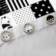 thumbnail image 4 of Homewish Zoo Panda Blackout Curtains Set of 2 (52x84 Each),Modern Geometric Stripe Window Curtains,Plaid Triangle Lines Curtains and Drapes For Kids,Luxury Bedroom Decor, 4 of 6