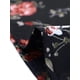 thumbnail image 5 of Falda Midi Acampanada Allegra K Con Dobladillo Asimétrico Estampado Floral Para Mujer Negro M, 5 of 5