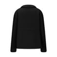 thumbnail image 5 of Lovskoo Winter Coats for Women Fuzzy Fleece Jackets Solid Zip Up Coats Long Sleeve Fuzzy Stand Collar Jacket Outerwear with Pockets Black, 5 of 7