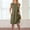 #JIE250530A467 Army Green, variant on Dresses for Women Womens Summer Sleeveless Mini Dress Casual Crew Neck Open Back Short Sundress with Pockets