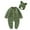 Green, variant on KAUOD Baby Boys Knit Jumpsuits with Hat New Born Crochet Button Front Rompers Outfits Soft Breathable Cotton Rompers